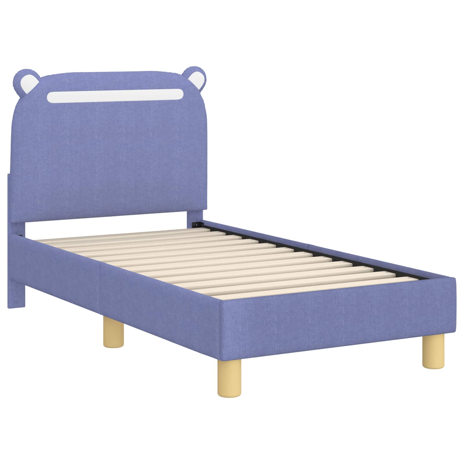 Cadre de lit pour tout-petit avec tête de lit Bleu denim - XIOS