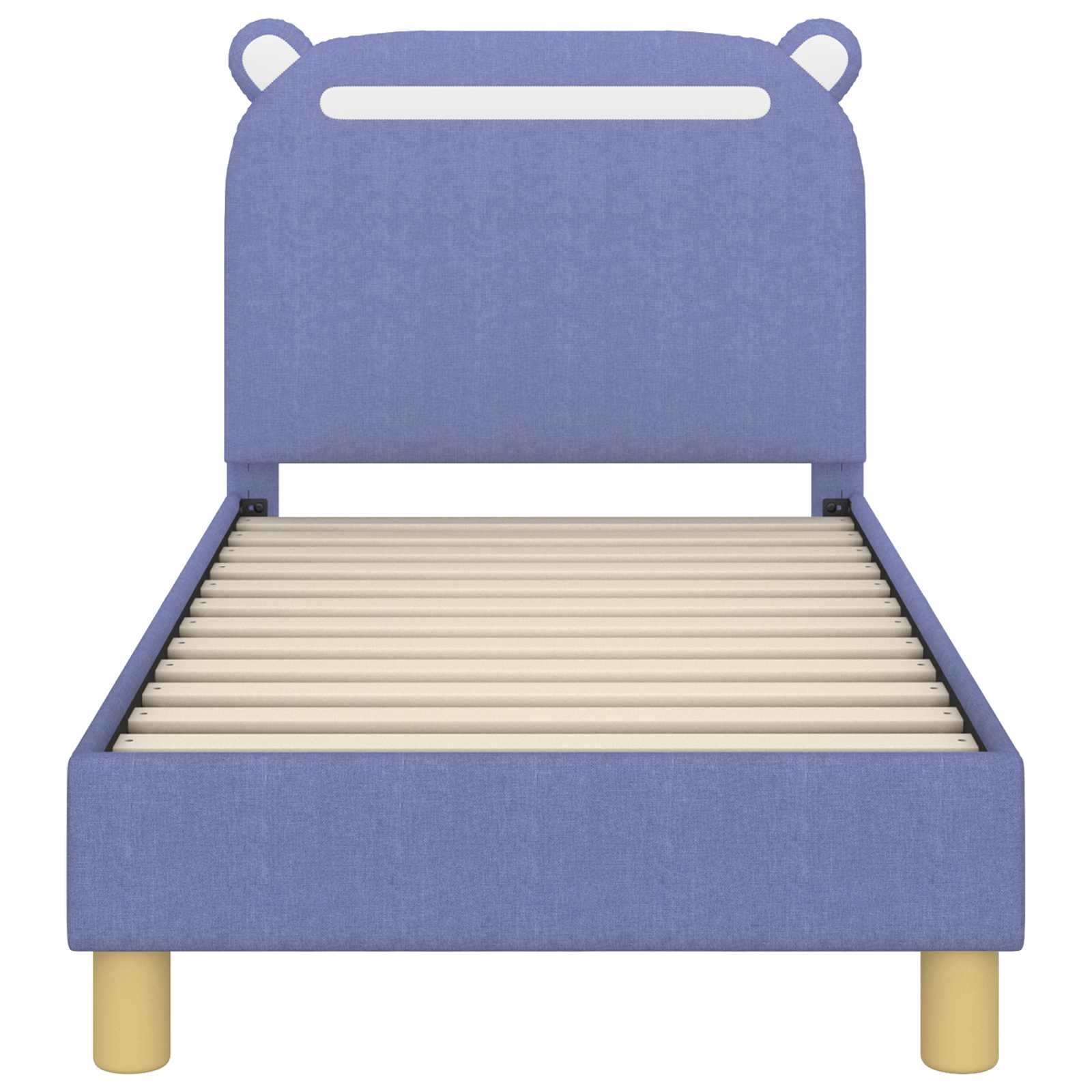 Cadre de lit pour tout-petit avec tête de lit Bleu denim - XIOS