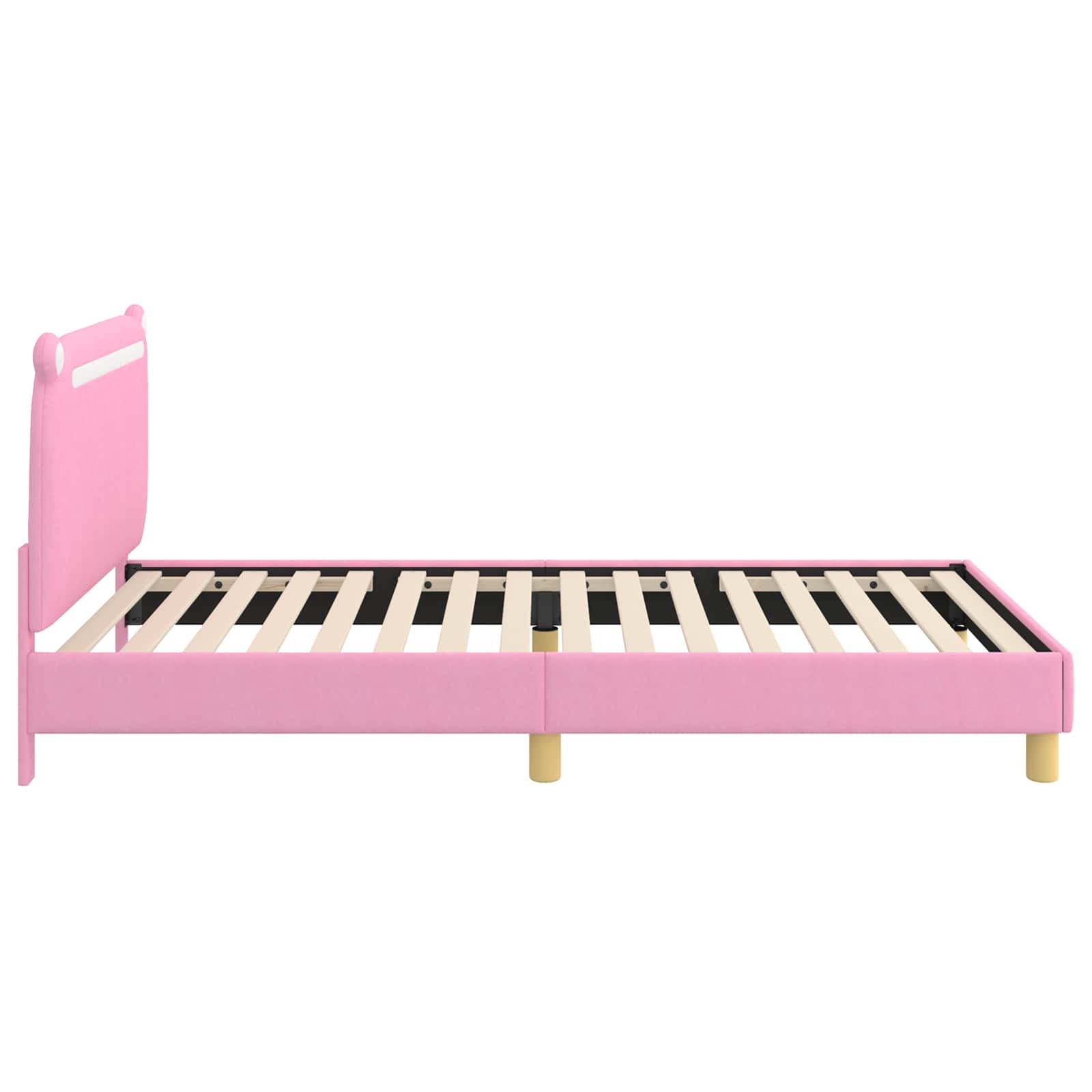 Cadre de lit pour enfants avec tête de lit Rose 90 x 200 cm - XIOS