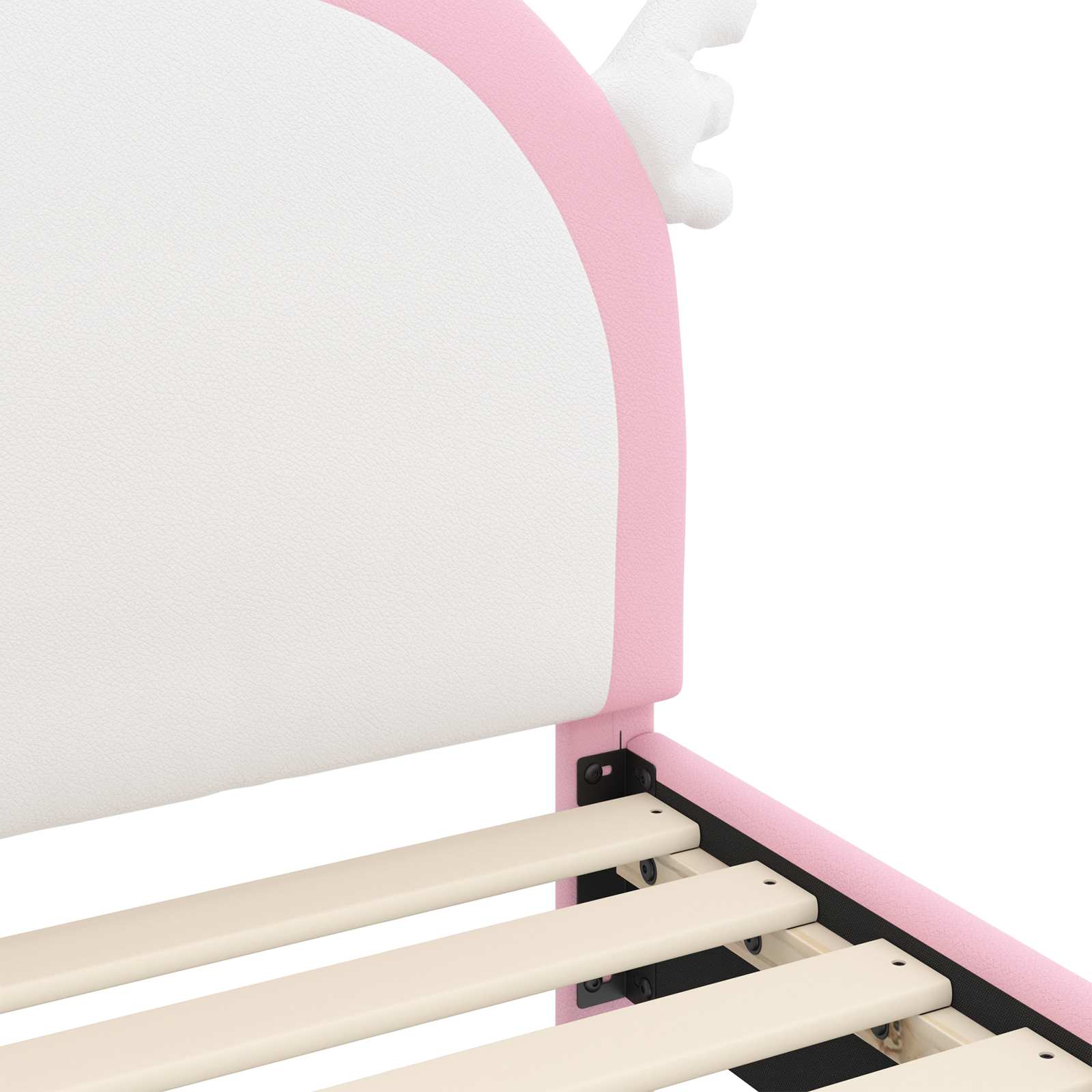 Cadre de lit pour tout-petit avec tête de lit Rose 70 x 140 cm - XIOS