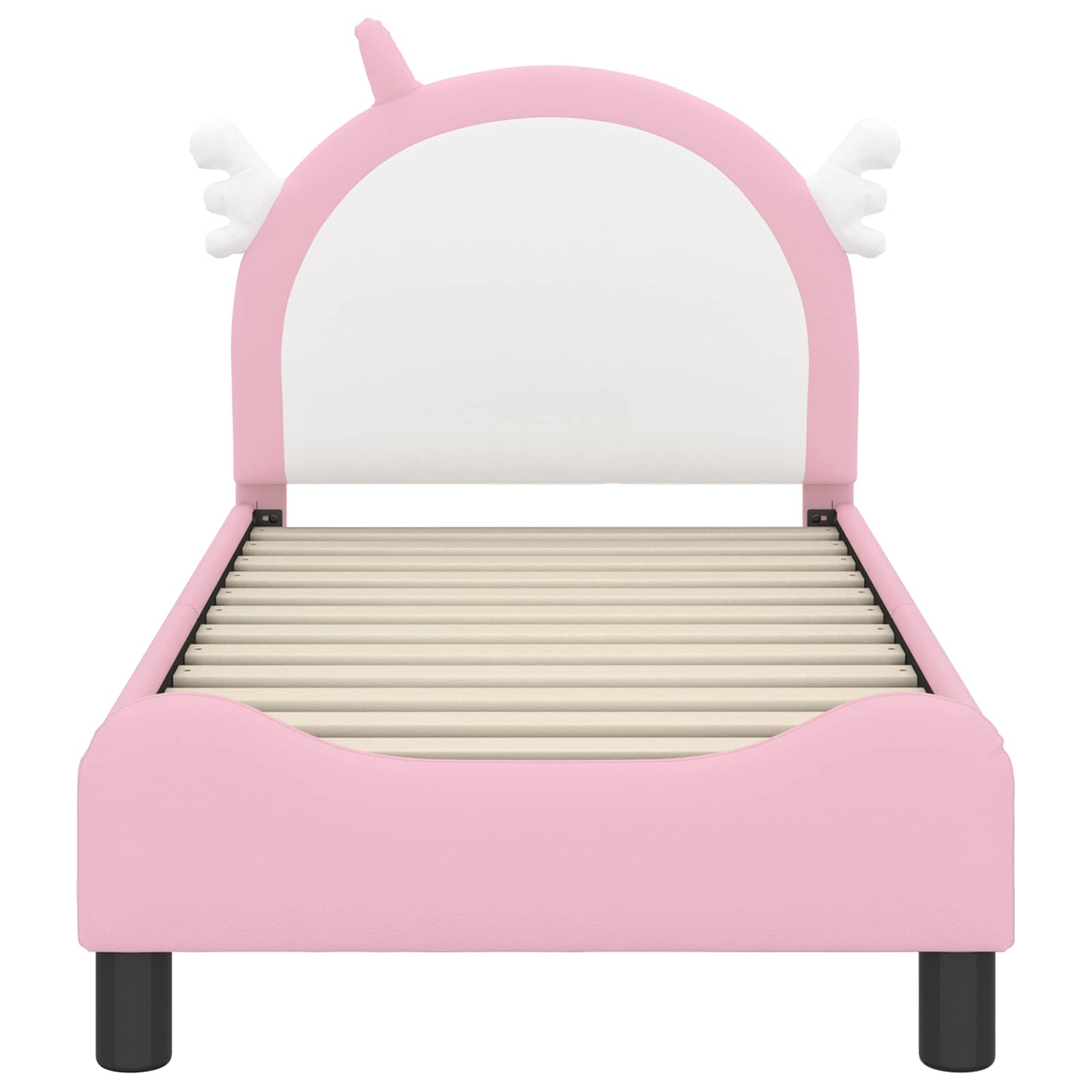 Cadre de lit pour tout-petit avec tête de lit Rose 70 x 140 cm - XIOS