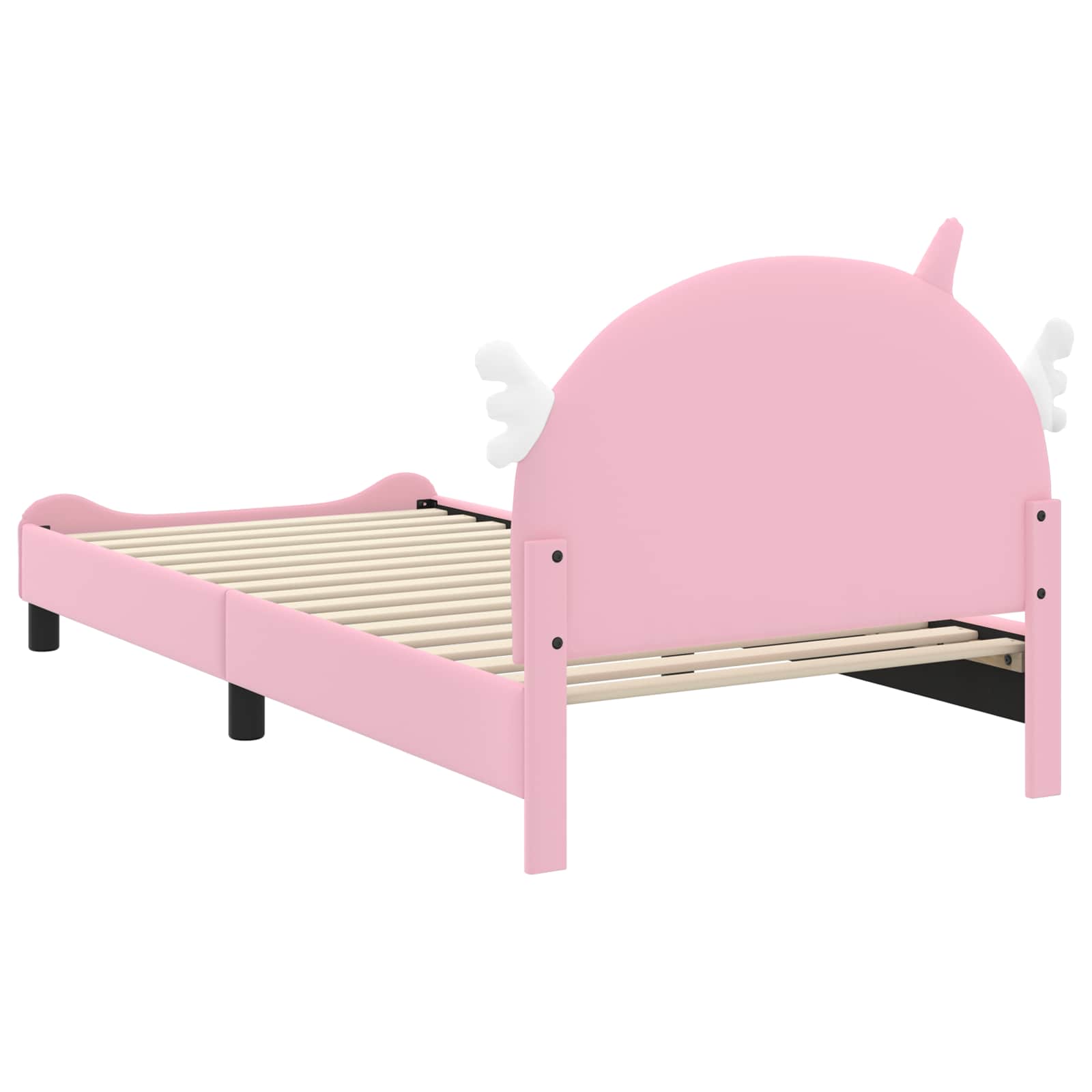 Cadre de lit pour enfants avec tête de lit Rose 90 x 190 cm PU - XIOS
