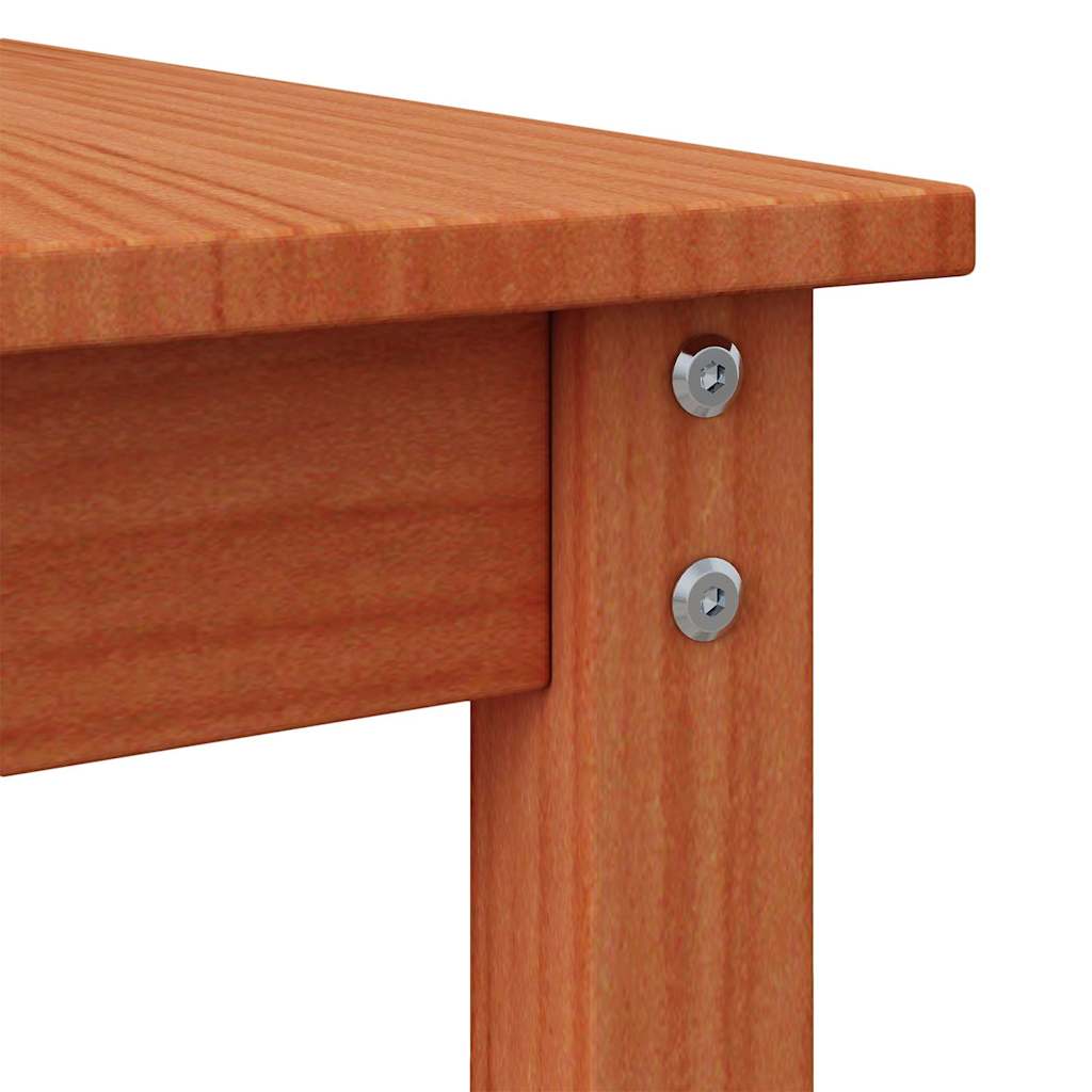 Table basse Marron cire 50 x 50 x 45 cm Bois massif en pin - XIOS