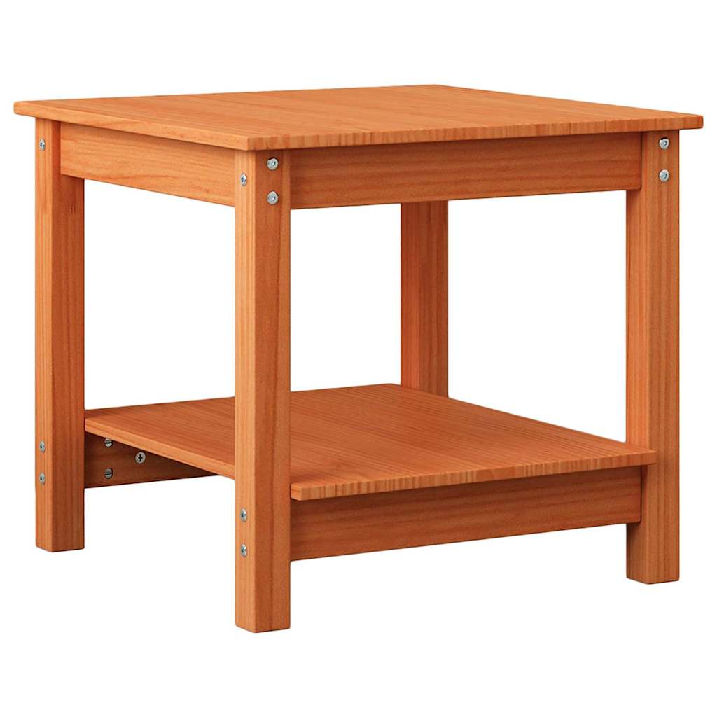 Table basse Marron cire 50 x 50 x 45 cm Bois massif en pin