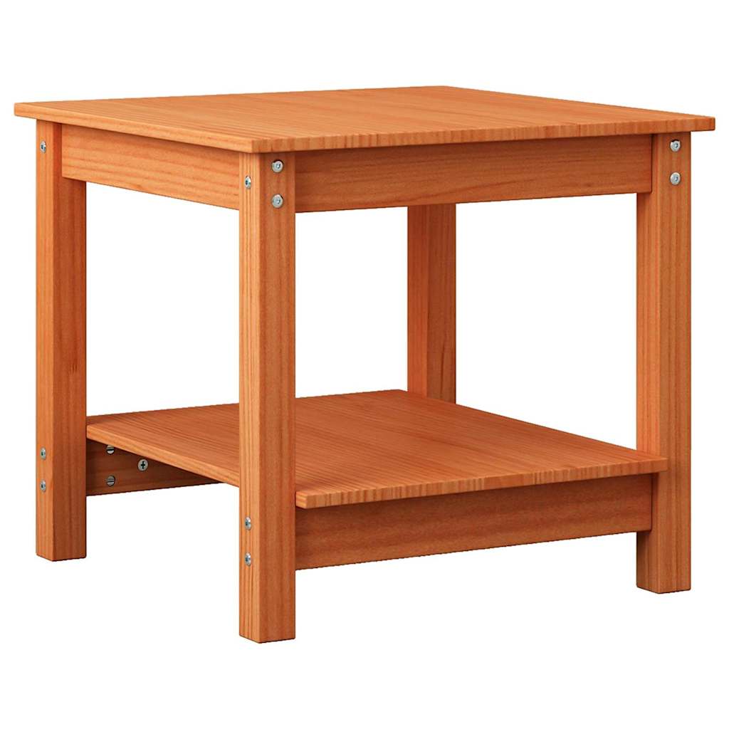 Table basse Marron cire 50 x 50 x 45 cm Bois massif en pin - XIOS