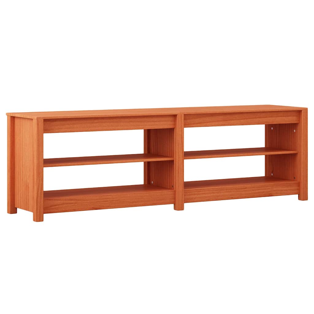 Banc à chaussures avec étagère Cire marron 160 x 36,5 x 50 cm - XIOS