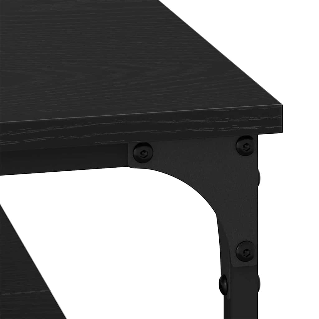 Table basse Chêne noir 100 x 100 x 40 cm Bois d'ingénierie - XIOS