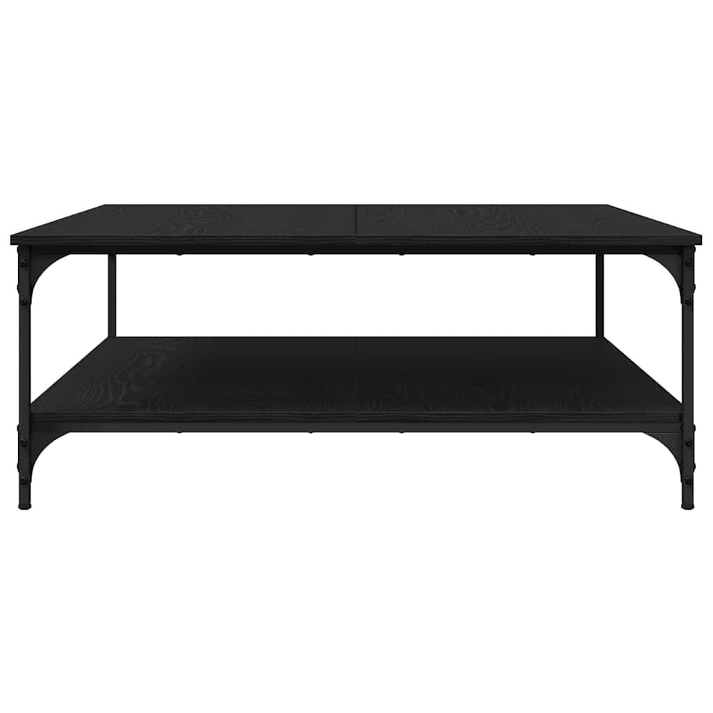 Table basse Chêne noir 100 x 100 x 40 cm Bois d'ingénierie - XIOS