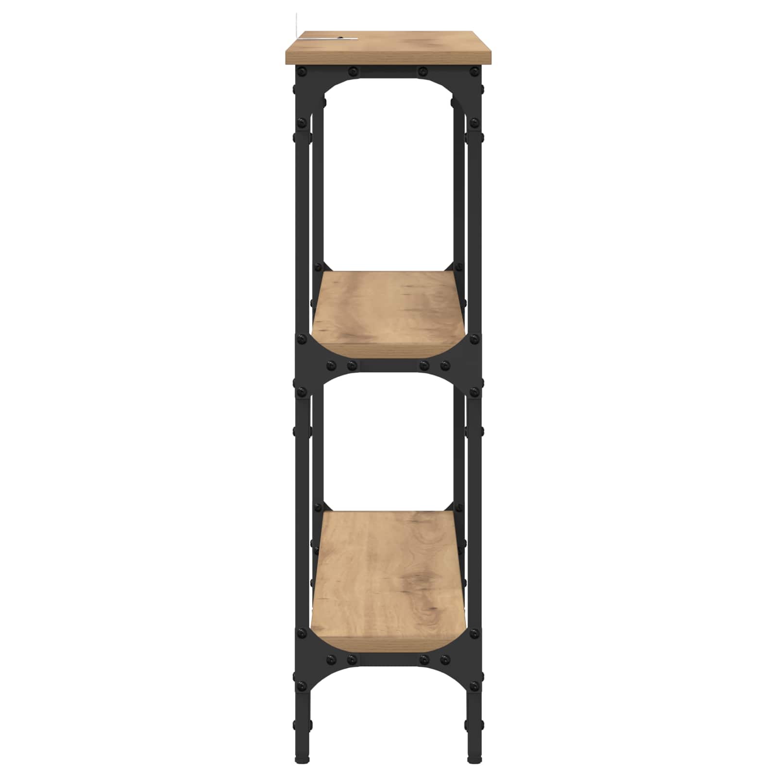 Table console Chêne artisanal 100 x 22,5 x 75 cm - XIOS