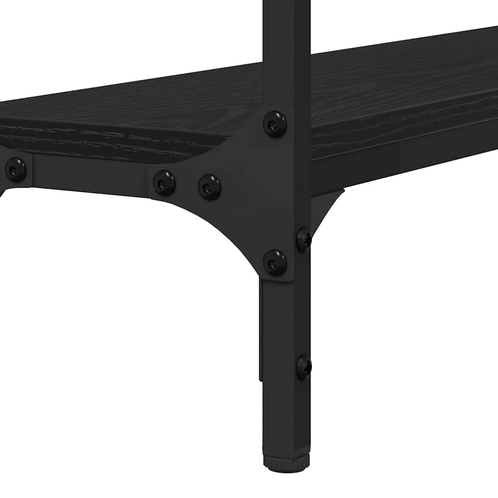 Table console avec étagère Chêne noir 100 x 22.5 x 75 cm - XIOS