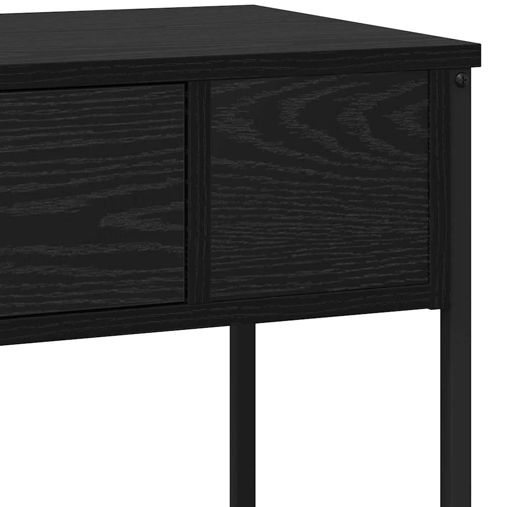 Table console Chêne noir 100 x 34.5 x 75 cm Bois d'ingénierie - XIOS
