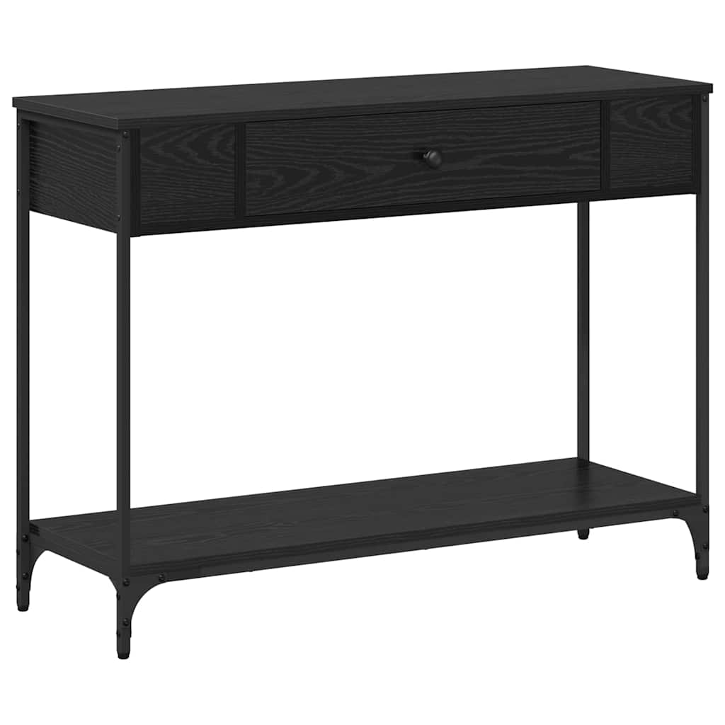 Table console Chêne noir 100 x 34.5 x 75 cm Bois d'ingénierie - XIOS