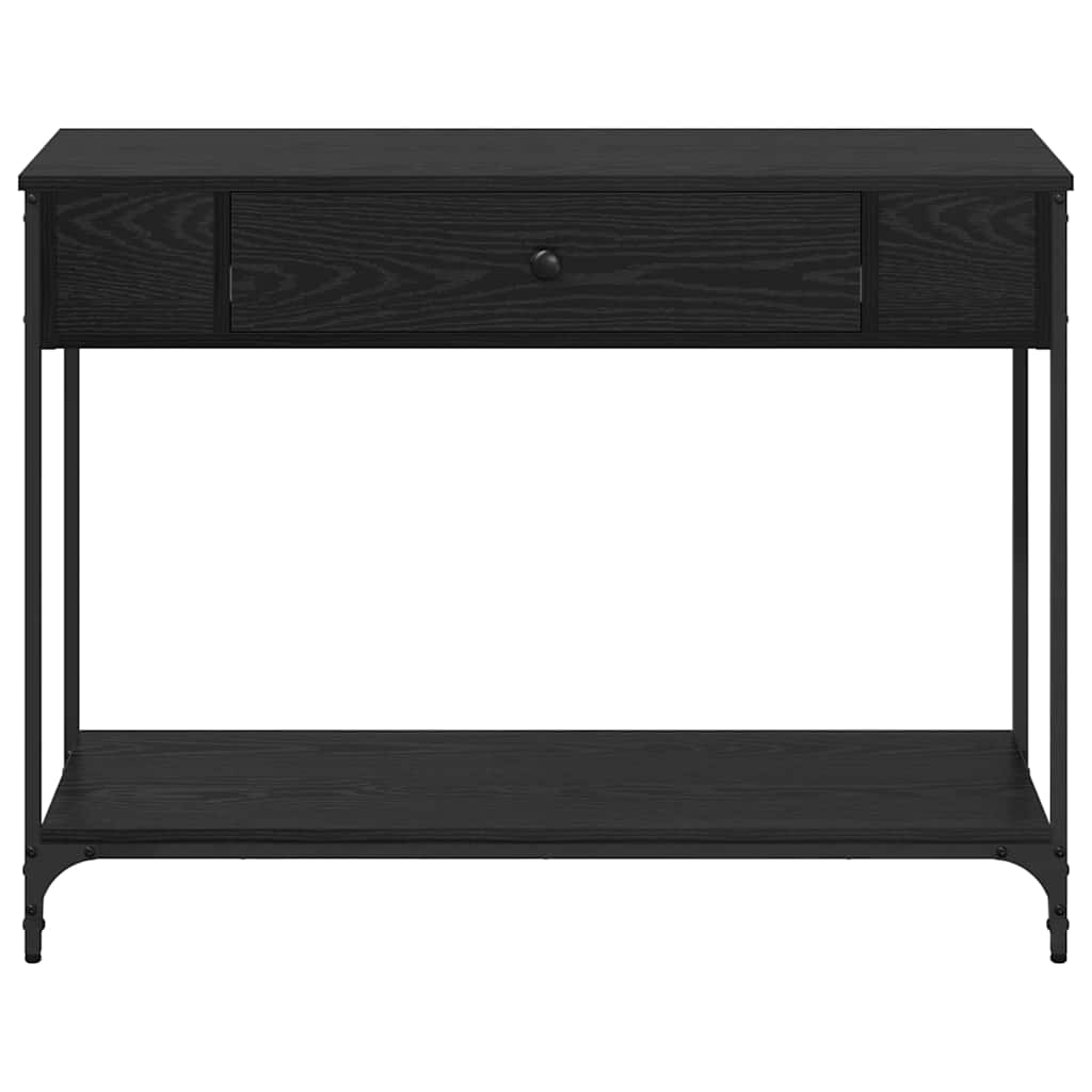 Table console Chêne noir 100 x 34.5 x 75 cm Bois d'ingénierie - XIOS
