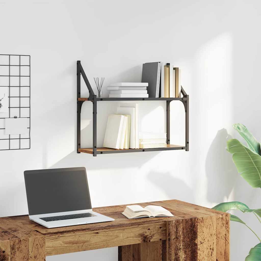 Étagère Murale Bois ancien 60 x 21 x 51 cm Bois d'ingénierie - XIOS