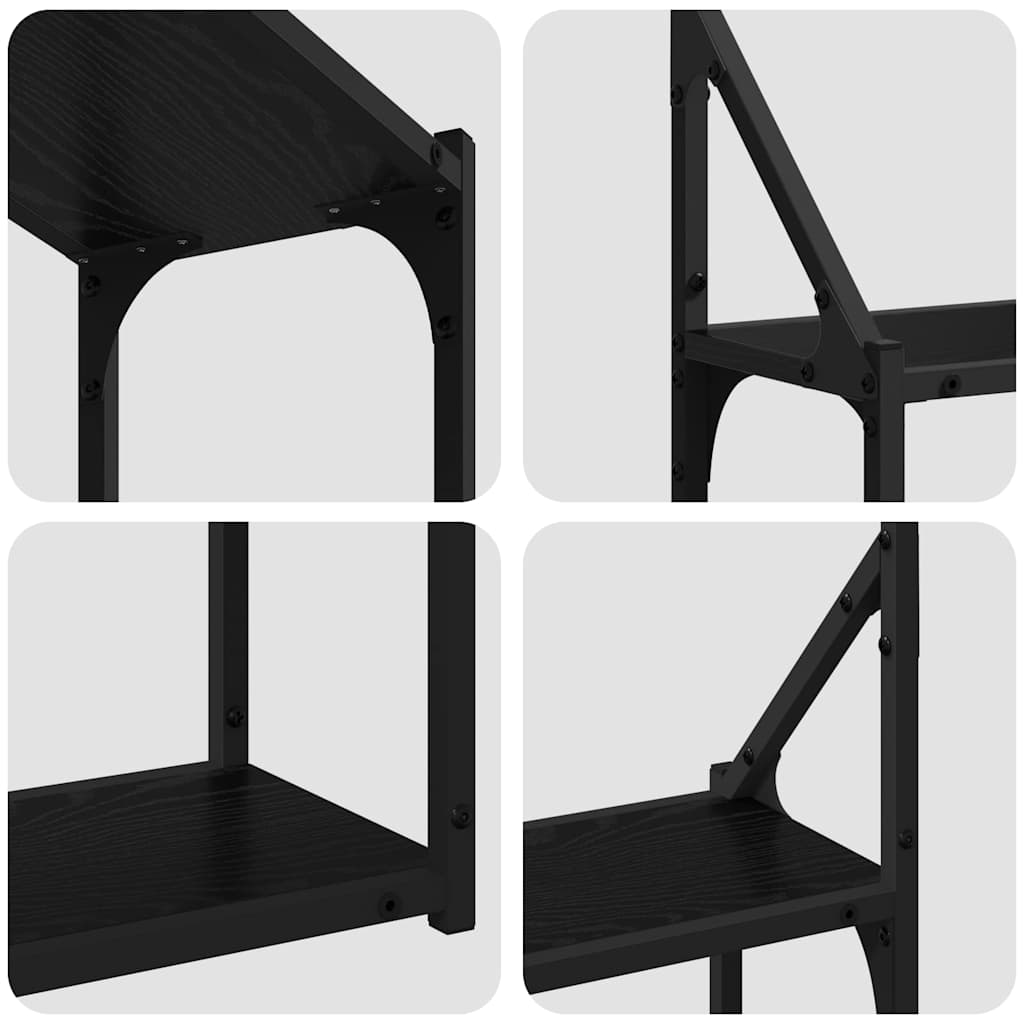 Étagère Murale Chêne noir 60 x 21 x 51 cm Bois d'ingénierie - XIOS