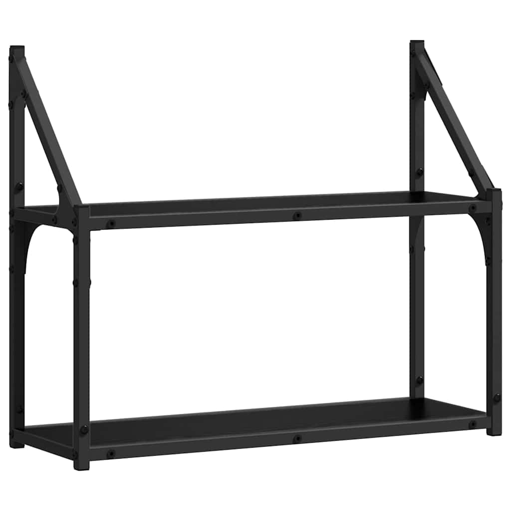 Étagère Murale Chêne noir 60 x 21 x 51 cm Bois d'ingénierie - XIOS