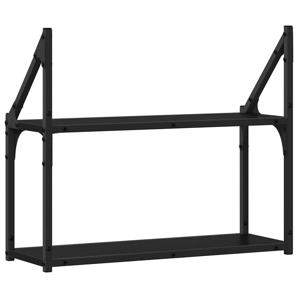 Étagère Murale Chêne noir 60 x 21 x 51 cm Bois d'ingénierie - XIOS