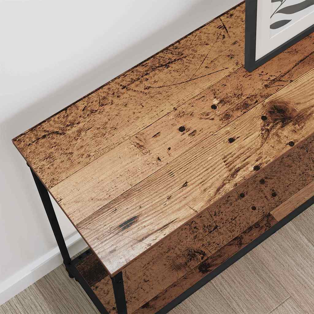 Table console Bois ancien 101 x 30.5 x 75 cm Bois d'ingénierie - XIOS