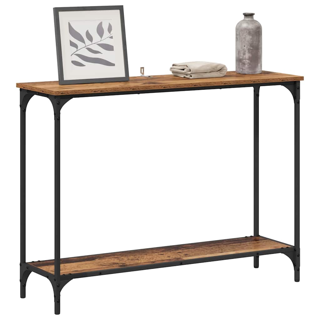 Table console Bois ancien 101 x 30.5 x 75 cm Bois d'ingénierie - XIOS