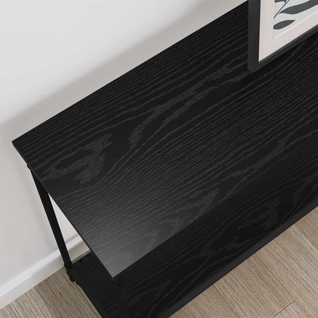 Table console Chêne noir 101 x 30.5 x 75 cm Bois d'ingénierie - XIOS