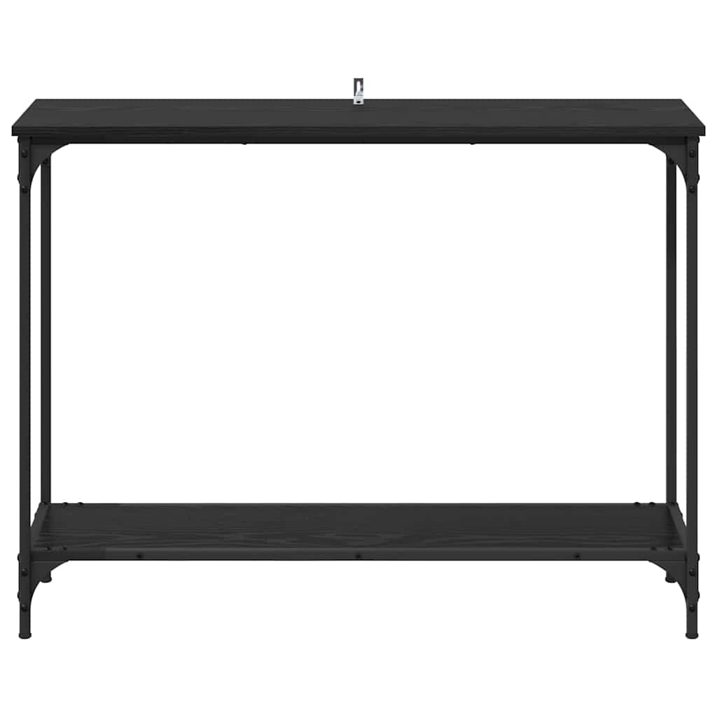 Table console Chêne noir 101 x 30.5 x 75 cm Bois d'ingénierie - XIOS