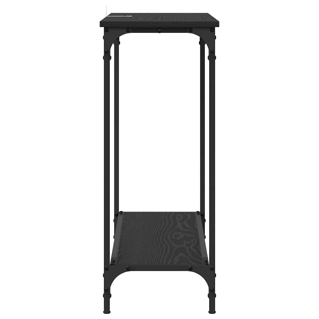 Table console Chêne noir 101 x 30.5 x 75 cm Bois d'ingénierie - XIOS