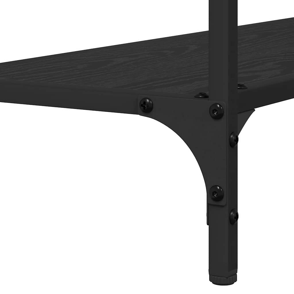 Table console Chêne noir 75 x 30.5 x 75 cm Bois d'ingénierie - XIOS