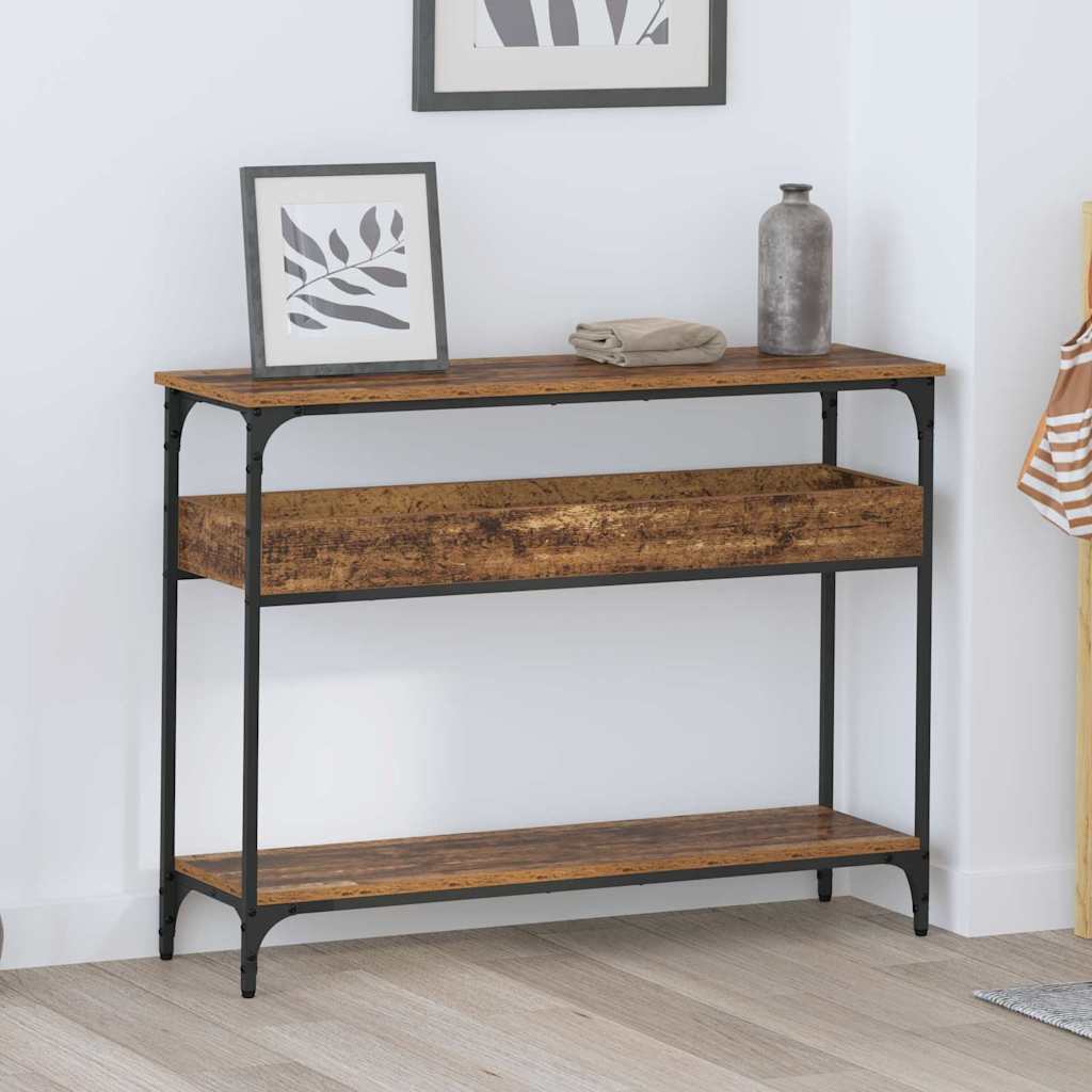 Table console Bois ancien 100 x 29 x 75 cm Bois d'ingénierie - XIOS