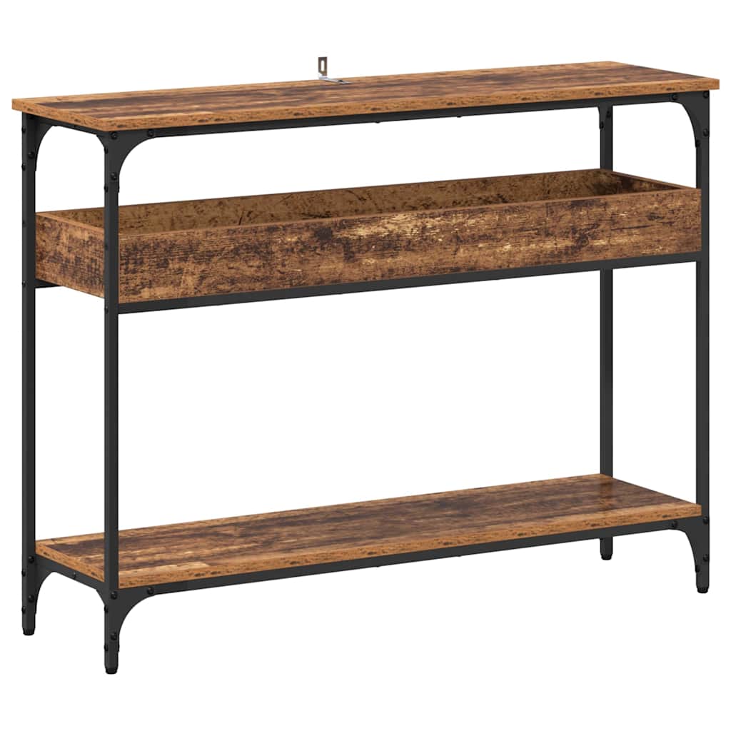 Table console Bois ancien 100 x 29 x 75 cm Bois d'ingénierie - XIOS