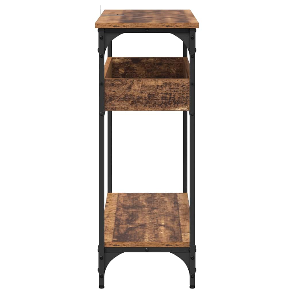 Table console Bois ancien 100 x 29 x 75 cm Bois d'ingénierie - XIOS