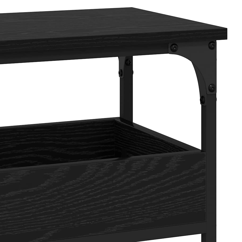 Table console Chêne noir 100 x 29 x 75 cm Bois d'ingénierie - XIOS