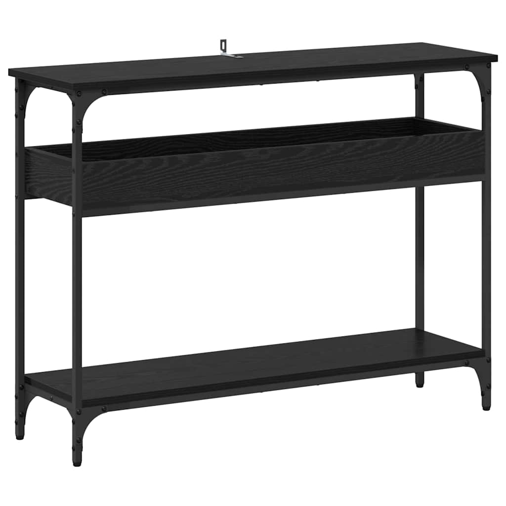 Table console Chêne noir 100 x 29 x 75 cm Bois d'ingénierie - XIOS