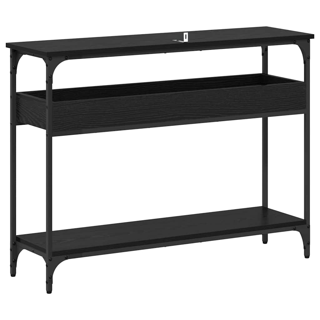 Table console Chêne noir 100 x 29 x 75 cm Bois d'ingénierie - XIOS