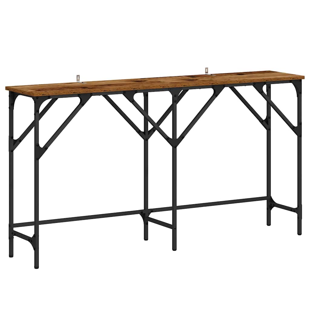 Table console Bois ancien 140 x 29 x 75 cm Bois d'ingénierie - XIOS