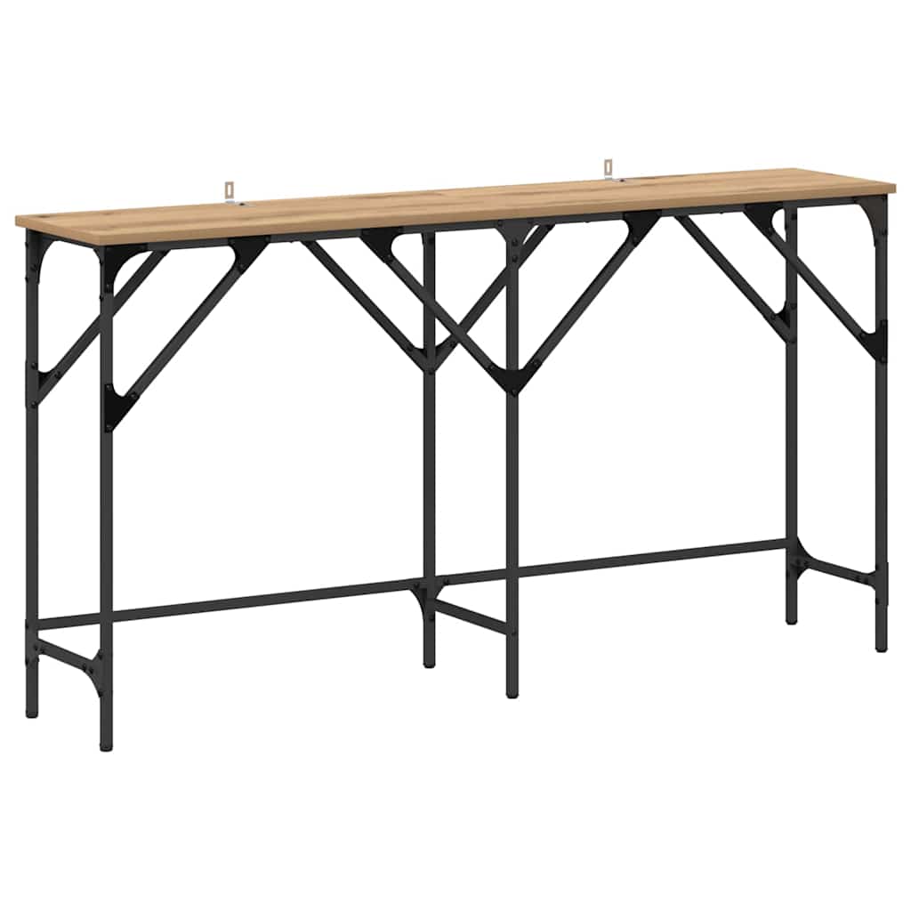 Table console chêne artisanal 140 x 29 x 75 cm - XIOS