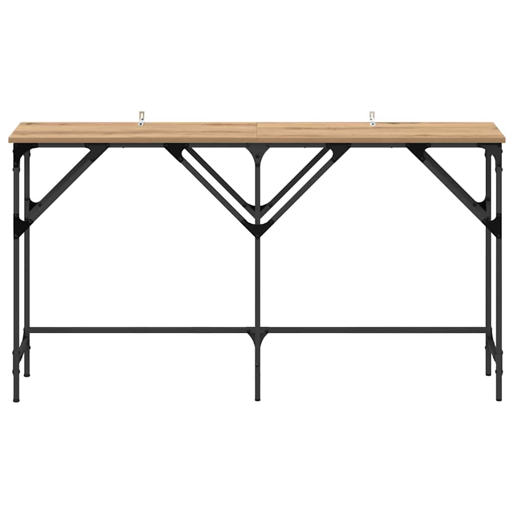 Table console chêne artisanal 140 x 29 x 75 cm - XIOS