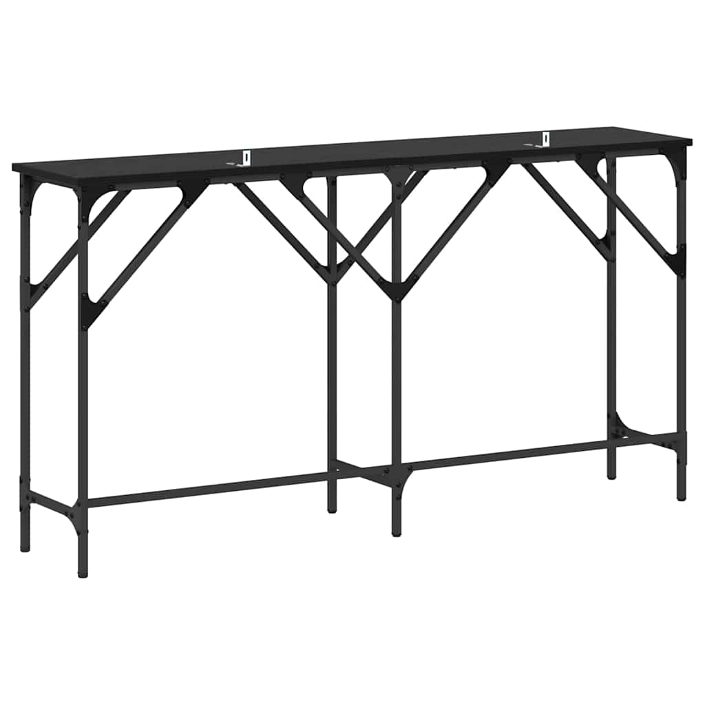Table console Chêne noir 140 x 29 x 75 cm Bois d'ingénierie - XIOS