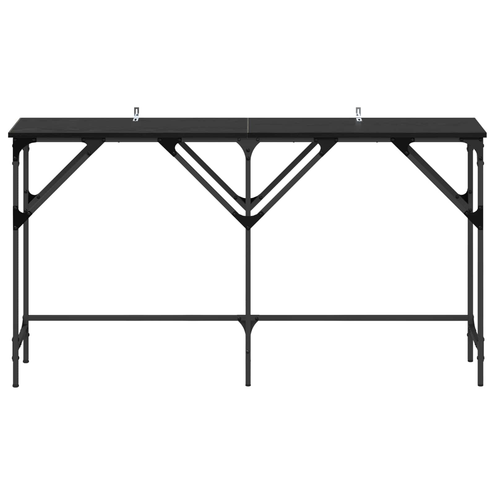 Table console Chêne noir 140 x 29 x 75 cm Bois d'ingénierie - XIOS