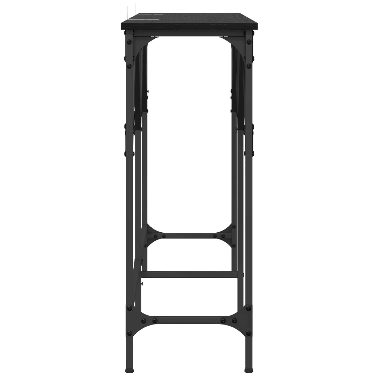 Table console Chêne noir 140 x 29 x 75 cm Bois d'ingénierie - XIOS