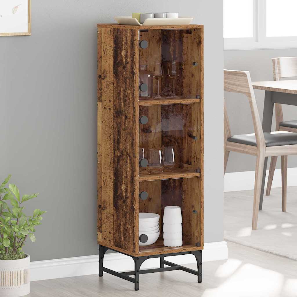Haut Armoire Bois ancien 35 x 37 x 117 cm Bois d'ingénierie - XIOS