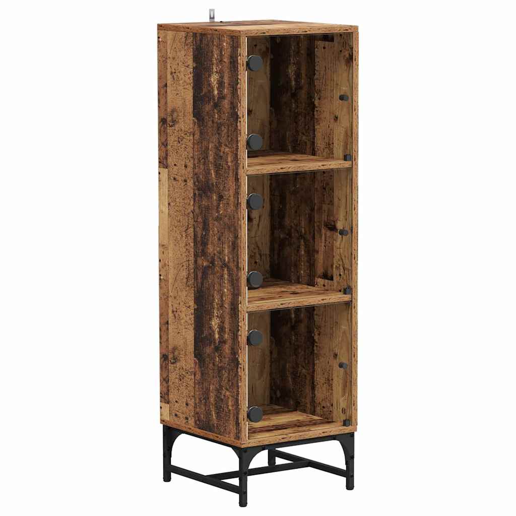 Haut Armoire Bois ancien 35 x 37 x 117 cm Bois d'ingénierie - XIOS