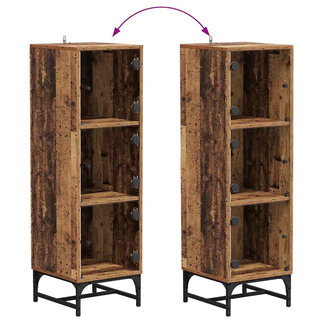 Haut Armoire Bois ancien 35 x 37 x 117 cm Bois d'ingénierie - XIOS