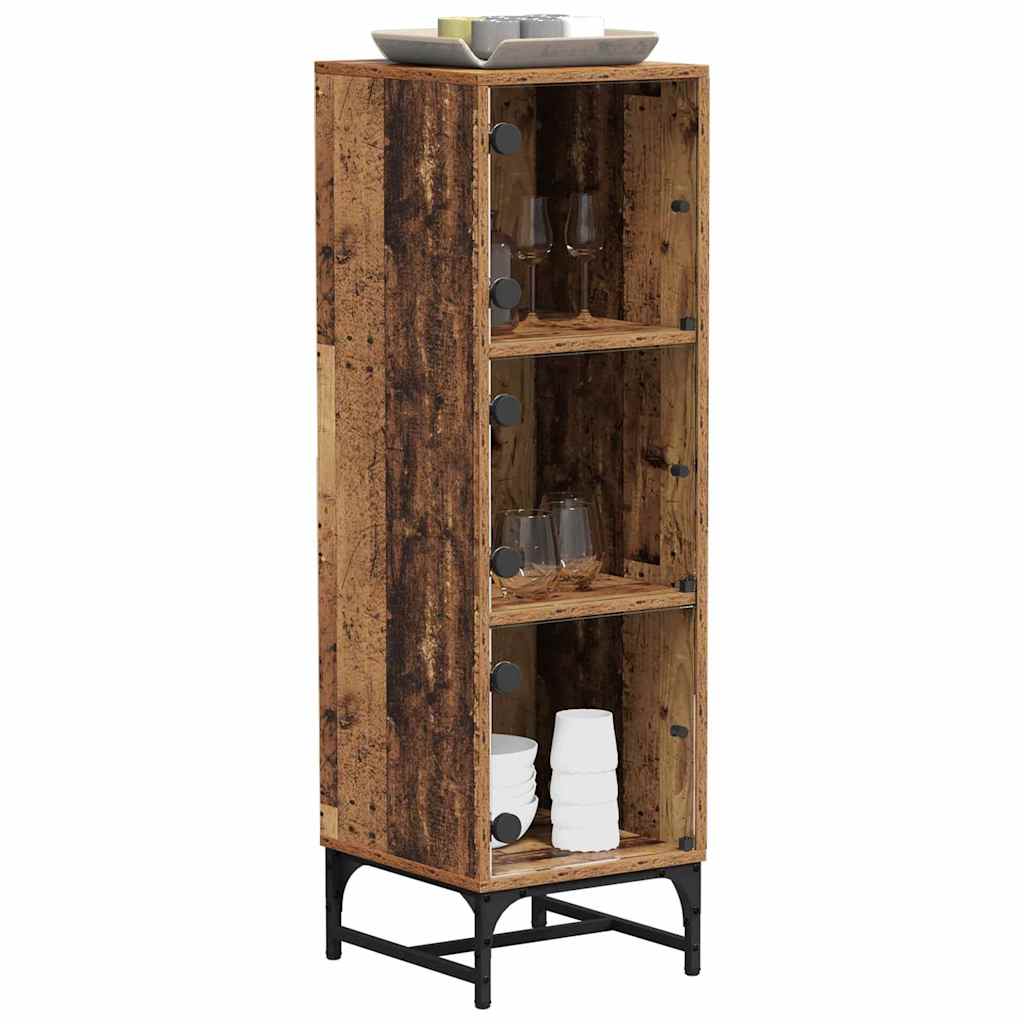 Haut Armoire Bois ancien 35 x 37 x 117 cm Bois d'ingénierie - XIOS