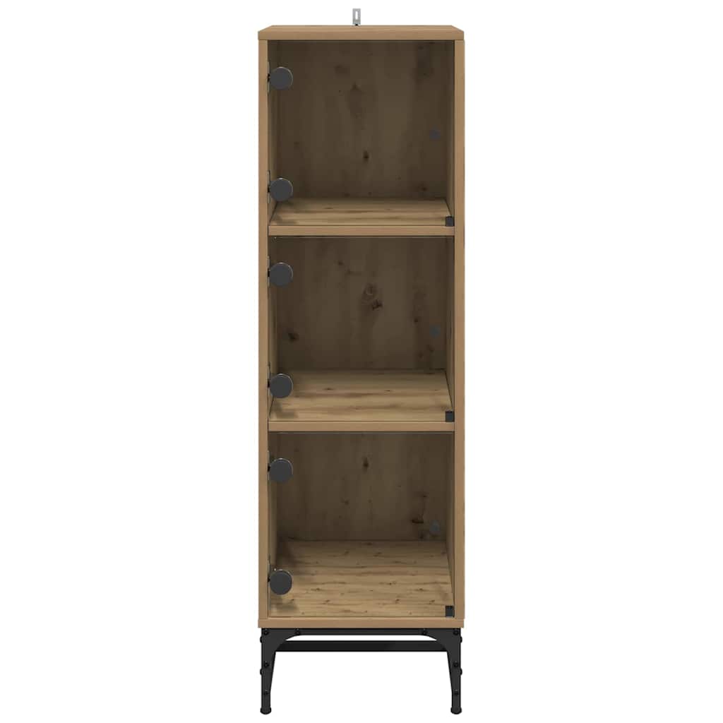 Haut Armoire chêne artisanal 35 x 37 x 117 cm Bois d'ingénierie - XIOS