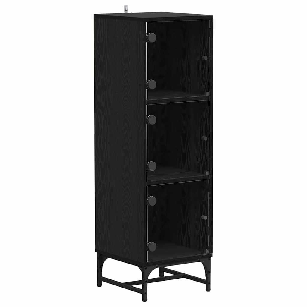 Haut Armoire Chêne noir 35 x 37 x 117 cm Bois d'ingénierie - XIOS