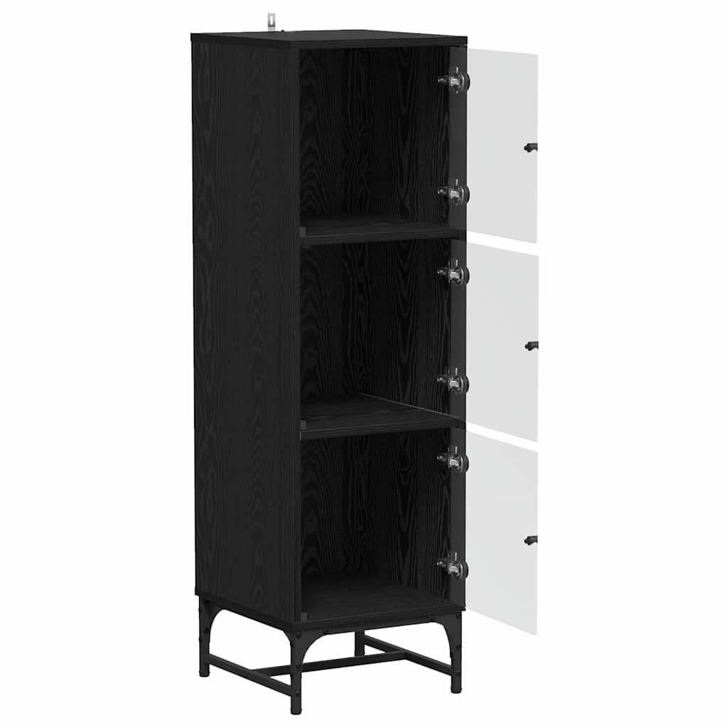 Haut Armoire Chêne noir 35 x 37 x 117 cm Bois d'ingénierie - XIOS