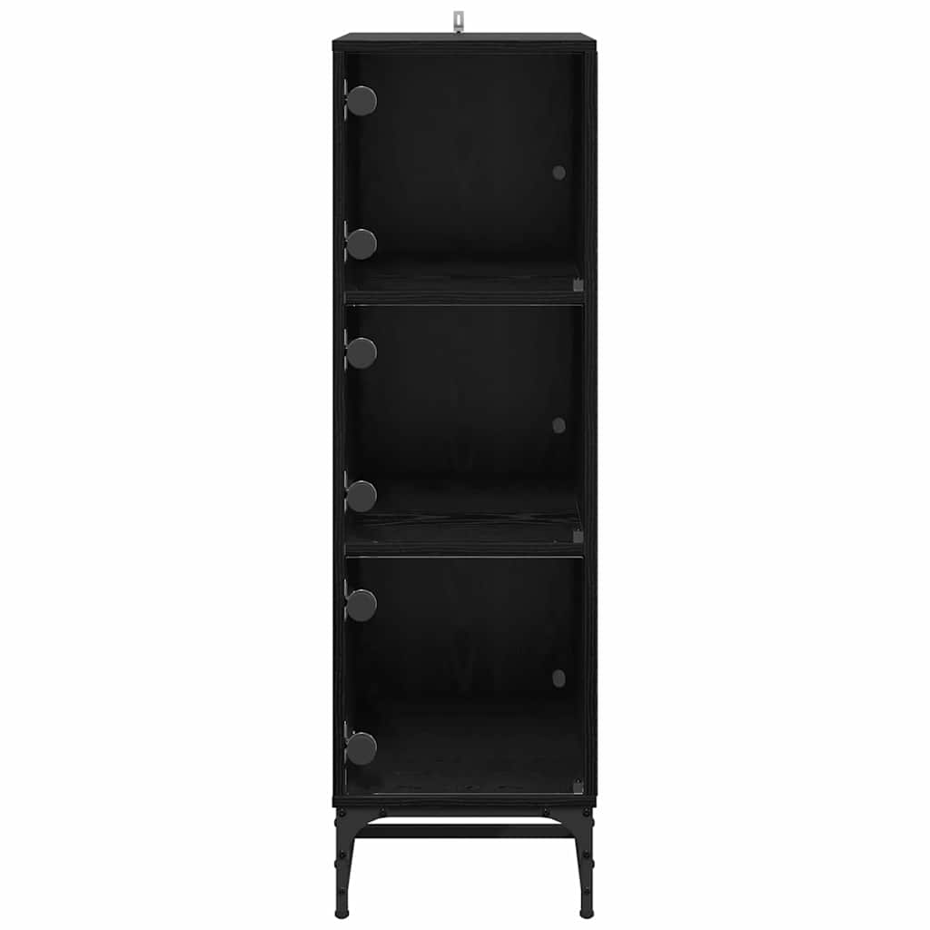 Haut Armoire Chêne noir 35 x 37 x 117 cm Bois d'ingénierie - XIOS