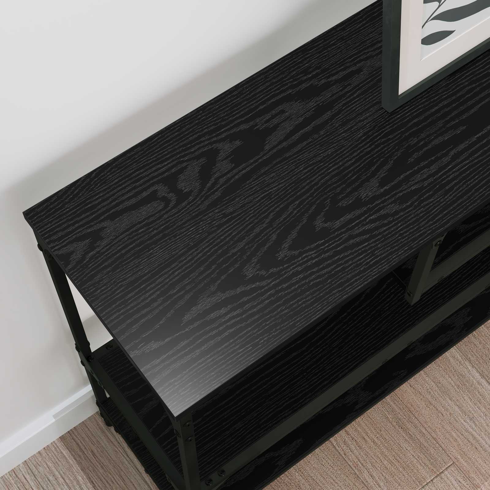 Table console Chêne noir 100 x 30 x 75 cm Bois d'ingénierie - XIOS