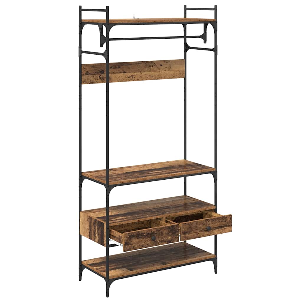 Armoire Bois ancien 89 x 39 x 184.5 cm Bois d'ingénierie - XIOS