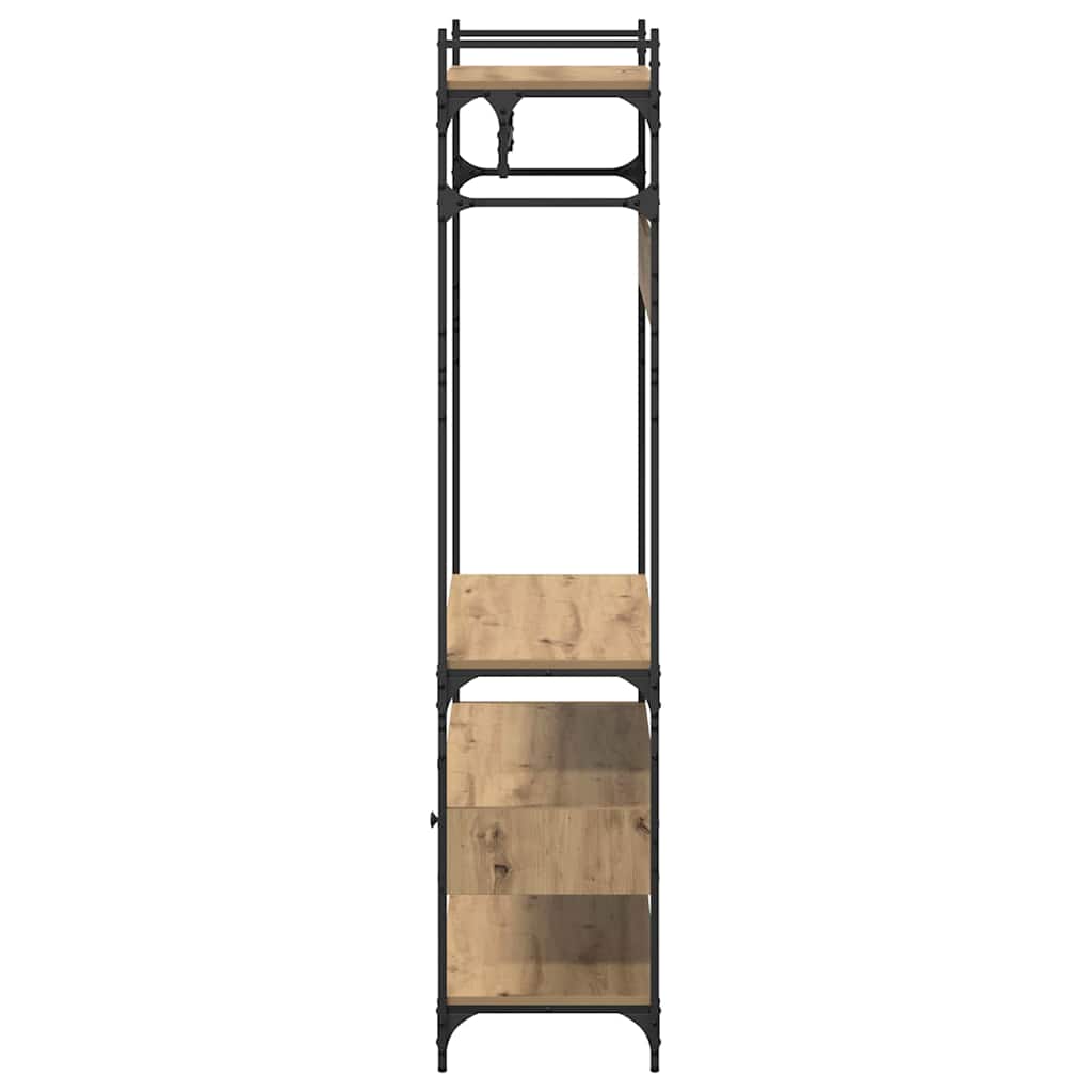 Armoire chêne artisanal 89 x 39 x 184.5 cm Bois d'ingénierie